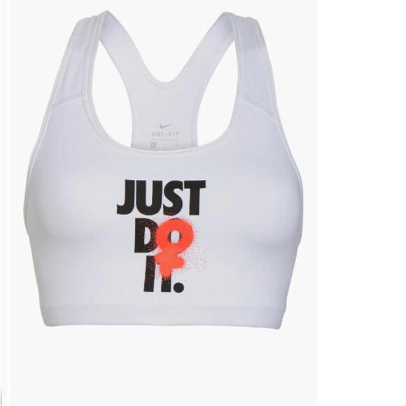 Nike Rebel Swoosh Just Do It Sports Bra Size S Racerback - Picture 4 of 4